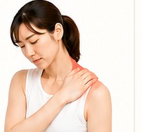 時間が経って再び肩の重さを感じる女性